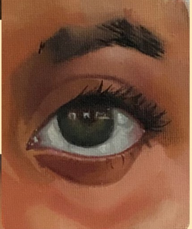 Eye study — oil detail Eye study — oil detail