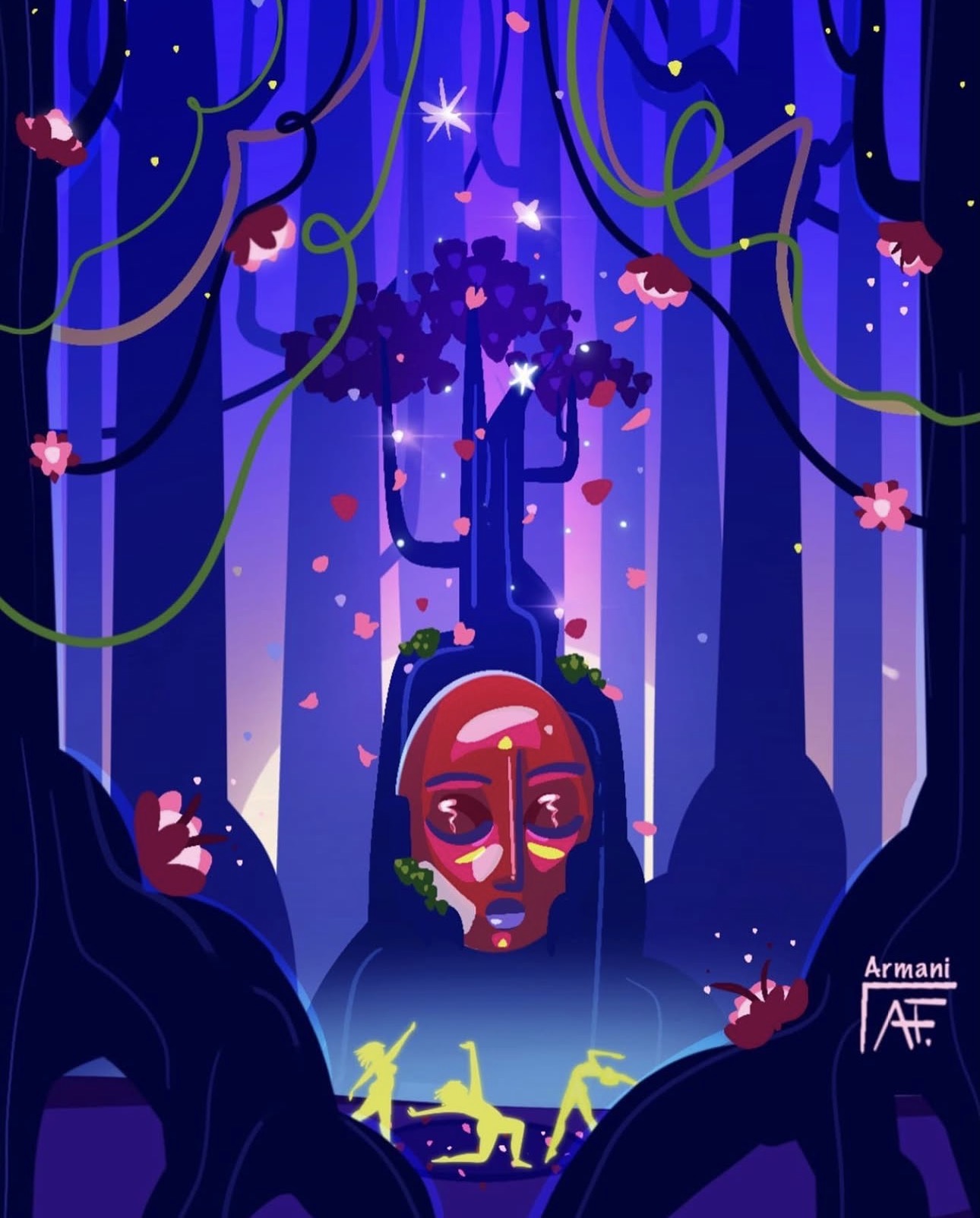 Forest mask — digital Forest mask — digital